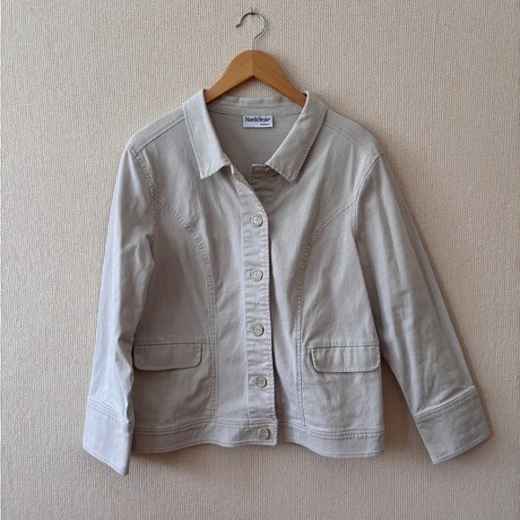 NorthStyle Cream Utility Jacket - Picture 4 of 6